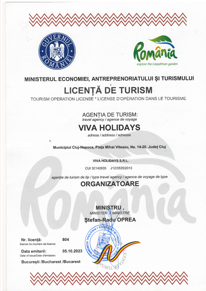
									Licenta de turism